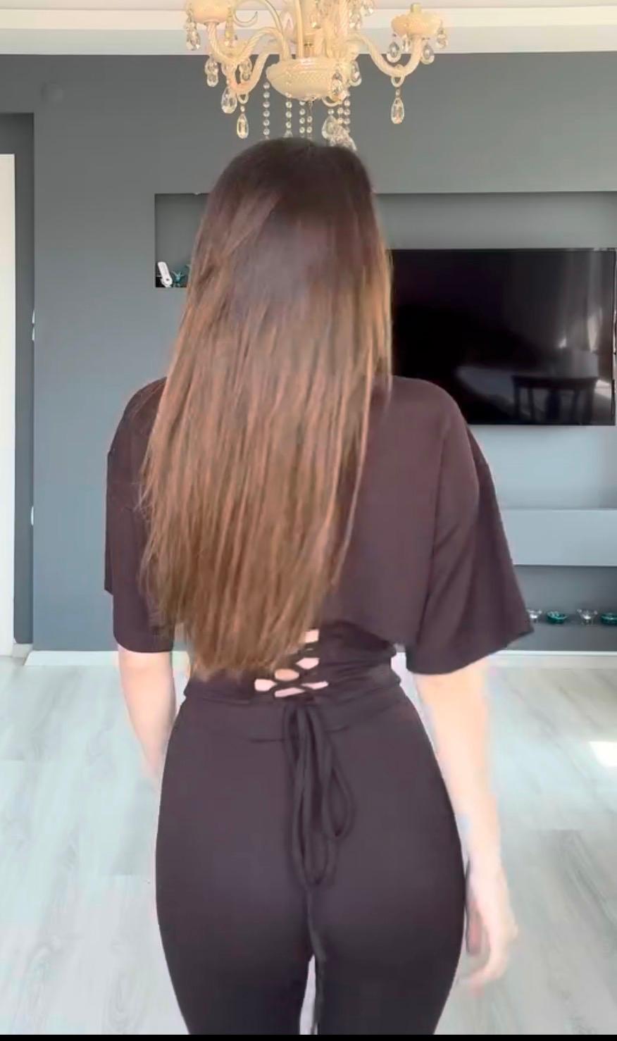 Korse Detaylı Bluz Pantolon Takım - Kahverenği