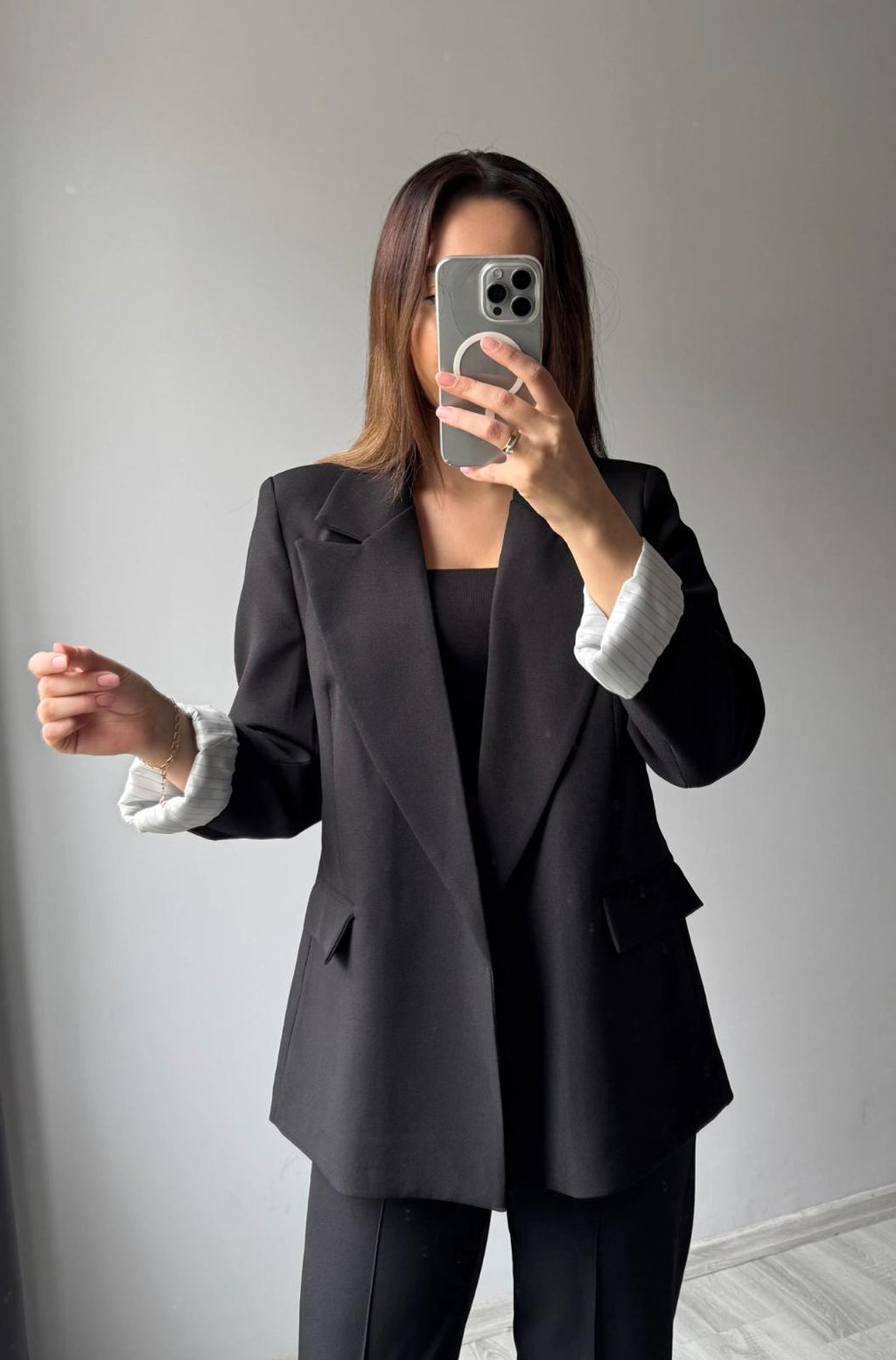 Premium Blazer Ceket - SİYAH