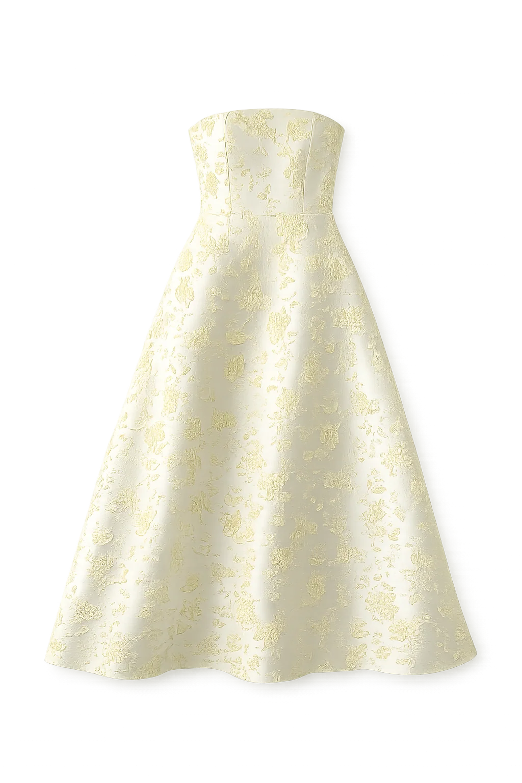 Jakarlı Straplez Lime Elbise